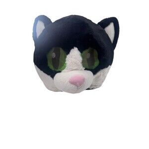 Dan Dee Full Greeter Head Mascot Cosplay Black White Kitty Cat Costume Furry
